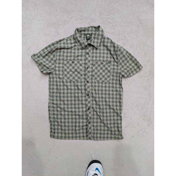 Eastern Mountain Sports Shirt Mens Small Plaid Short Sleeve Button Down EMS - Picture 1 of 4